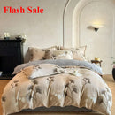 Axyaa High Gram Milk Fleece Bed Four-Piece Set - Light Luxury Style