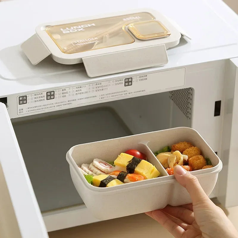 Axyaa Bento Box Set: Compact Lunch Kit with Storage Bag for School, Work, Picnic