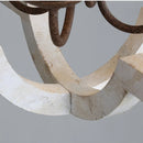 Axyaa Solid Wood Chandelier - Elegant Pendant Light for Home Improvement