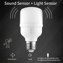 Axyaa Sound Sensor LED Bulb, E27 Garage Lamp Cold White for Stairs, Pathway, Warehouse