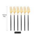 Axyaa Stainless Steel Mirror Dessert Fork Set for Stylish Dining