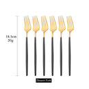Axyaa Stainless Steel Mirror Dessert Fork Set for Stylish Dining