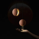 Axyaa Moon/Planet Cement Pendant Lights - Industrial Nordic Chandelier