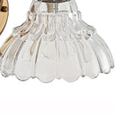 Axyaa Gold Crystal Glass Wall Lamp: Modern Bathroom Bedroom Light