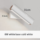 Axyaa Solid Wood LED Wall Lamp | Adjustable Nordic Bedside Lighting