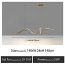 Axyaa LED Chandelier: Nordic Style Aluminum Alloy Pendant Light for Living Room & Dining Area