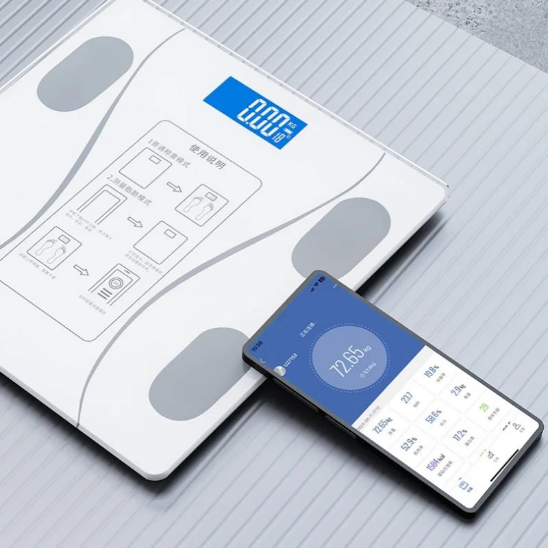 Axyaa Smart Body Fat Scale with Bluetooth Connectivity & Mobile App Integration