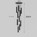 Axyaa Modern LED Pendant Staircase Chandeliers for Living Room