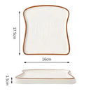 Axyaa Ceramic Breakfast Bread Steak Dessert Plate - Creative and Branded Plate