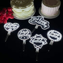 Axyaa LED Cake Topper Night Light, Happy Birthday & Valentine's Day Cake Decoration