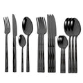 Axyaa Diamond Handle Cutlery Set - Stainless Steel Dinnerware Kit