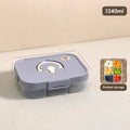Axyaa Divided Bento Lunch Box | Portable & Leak-proof | Microwave Safe