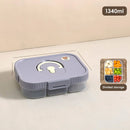 Axyaa Divided Bento Lunch Box | Portable & Leak-proof | Microwave Safe