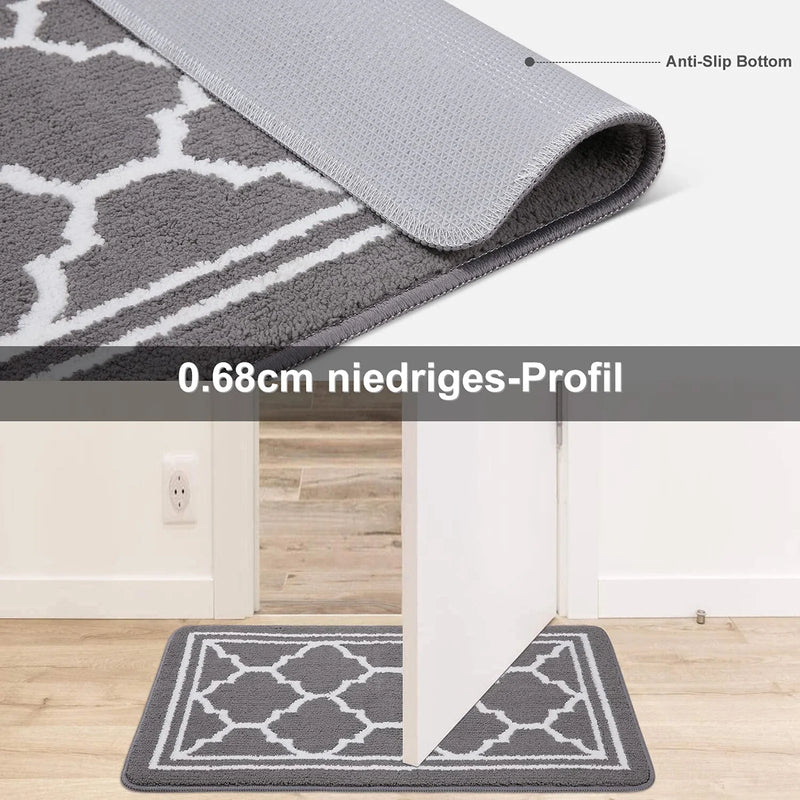 Axyaa Absorbent Anti-Slip Doormat - Indoor/Outdoor Floor Protector Rug