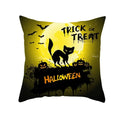Axyaa Black Cat Pumpkin Cushion Cover 45x45 cm - Home Decor Funny Printed Pillow Case