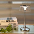 Axyaa Silver Charging Touch Desk Lamp with Modern LED Lights
