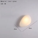 Nordic Glass LED Wall Lamp Gold Metal Home Decor Axyaa Gray Amber White Blue
