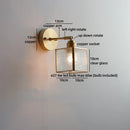 Axyaa Glass LED Wall Lamp for Shower Living Room Kitchen Bathroom Above Mirror