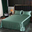 Axyaa Silk Summer Quilt & Printed Tencel Sheet Set - High-End Sleep Essentials