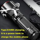 Axya Rechargeable LED Flashlight: Super Bright, Waterproof, Zoomable for Camping