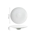Axyaa High Foot Ceramic Plate for Restaurant Steak Sushi Molecular Cuisine Tableware