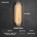 Axyaa Marble Wall Lamp: Postmodern Designer Spanish Alabaster Light for Villa Living Room