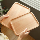 Axyaa European Oak Wood Tray: Tea Cup & Snack Storage Tray