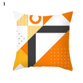 Orange Geometric Leaf Lines Pillowcase by Axyaa - Home Decor and Cozy Throw Pillows