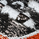 Axyaa Halloween Ghost Sequins Throw Pillow Cover 45x45 Room Decor