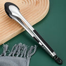 Axyaa Silicone Kitchen Tongs Non-Slip Food Clips - BBQ Grill Clamps & Cooking Utensils