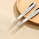 Axyaa Kids' Stainless Steel Mini Fruit Fork Set - Multifunctional Kitchen Tableware