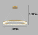 Axyaa Modern LED Chandelier for Dining Room and Living Room Lighting