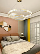 Axyaa LED Crystal Pendant Chandelier for Bedroom Living Room