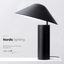 Axyaa LED Table Lamp: Minimalist Black Nordic Design for Bedroom Study Desk