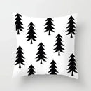 Axyaa Black Galaxy Planet Print Cushion Cover for Bedroom and Living Room