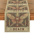Axyaa Moth Skull Table Runner: Stylish Home Dining Decor & Party Essential