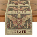 Axyaa Moth Skull Table Runner: Stylish Home Dining Decor & Party Essential