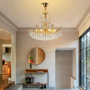 Axyaa Crystal Ceiling Chandelier for Living Room, Luxury Dining & Bedroom LED Light
