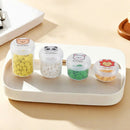 Axyaa Transparent Travel Pill Box Compact Organizer Bottle Great for On-the-Go.