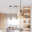 Axyaa Yellow Cave Stone Pendant Lamp - Modern Japanese Wabi Sabi LED Chandelier