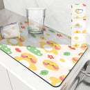 Axyaa Cartoon Dragon Kitchen Drying Mat - Anti-slip & Absorbent Drain Pad