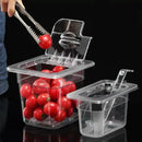 Axya Acrylic Box with Lid: 1/6 & 1/9 GN Tray for Desserts, Nuts, Seasoning & More
