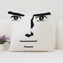 Axyaa Man Face Print Plush Cushion Cover 50x50cm