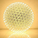 Axyaa Spark Ball LED Chandelier Fixture - Modern Stainless Steel Pendant Lamp