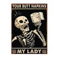 Axyaa Funny Butt Napkins Poster for Home Hotel Cafe Decor