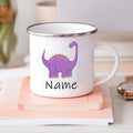 Personalized Dinosaur Coffee Cup for Kids by Axyaa - Custom Name, Birthday Party Favors