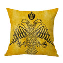 Axyaa Christ Pantocrator Icon Cushion Cover - Catholic Orthodox Decor for Sofa