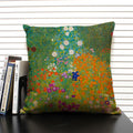 Axyaa Gold Pattern Oil Painting Decorative Throw Pillow Case - 45x45cm