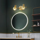 Axyaa Modern Gold Crystal Wall Lamp for Elegant Indoor Lighting