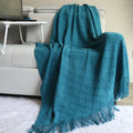 Axyaa Nordic Knitted Throw Blanket for Bed Sofa Travel TV Soft Towel Plaid Tapestry